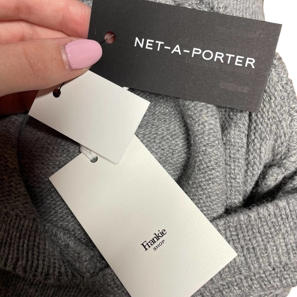 Frankie Shop Juno Sleeveless Knit Hoodie Grey Melange Size XS/S - Picture 9 of 12